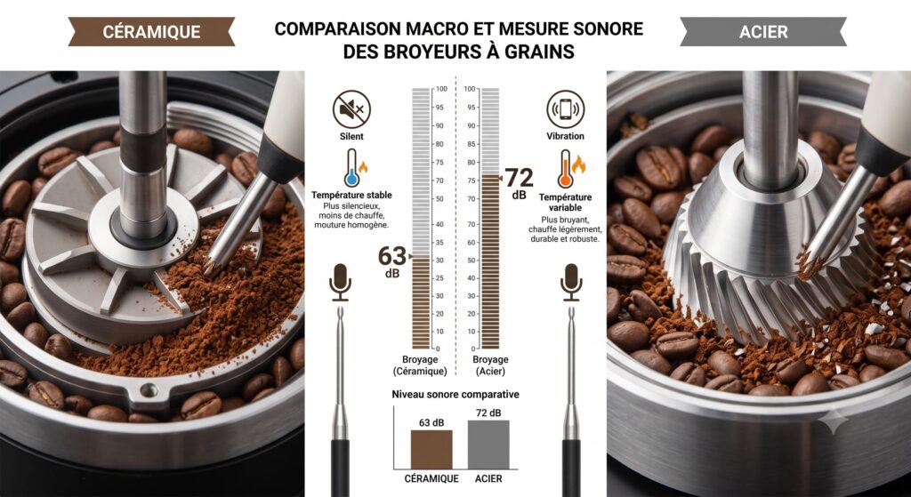 Céramique vs acier trempé