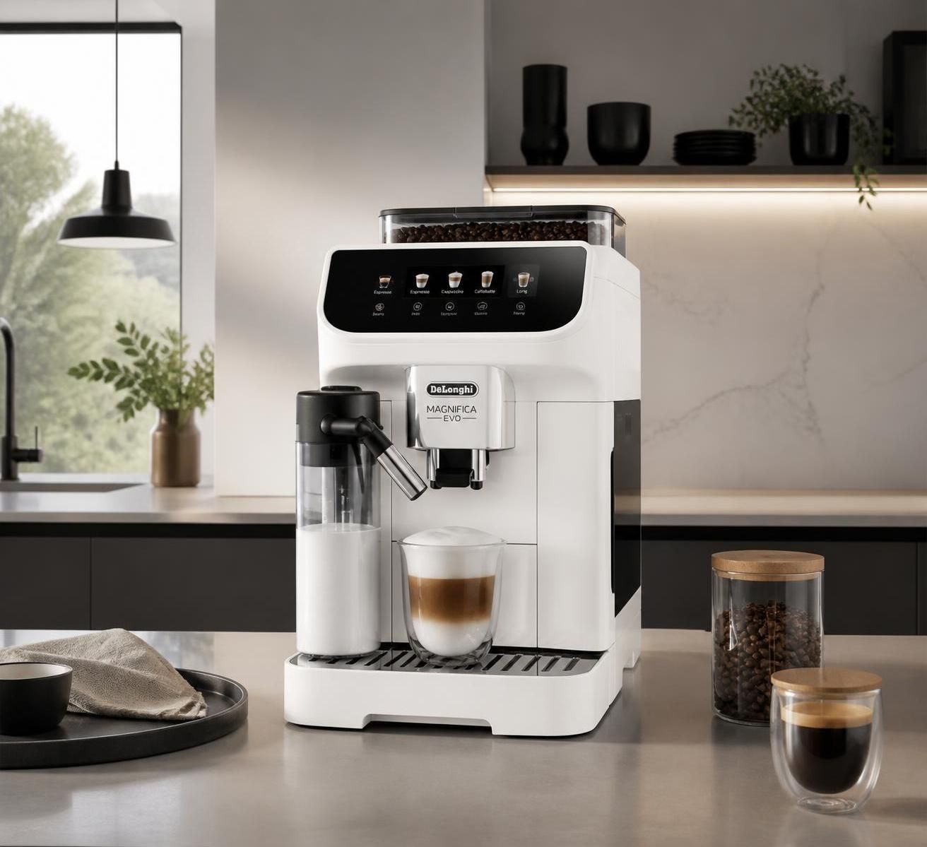 découvrez la machine à café à grain delonghi blanche, alliant élégance et performance pour sublimer votre cuisine et savourer un café d'exception.