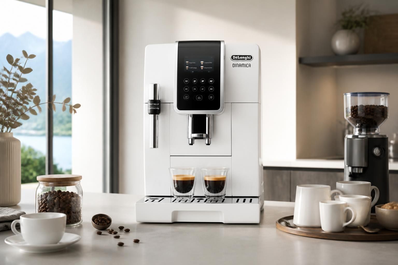 découvrez la machine à café à grain delonghi blanche, alliant élégance et performance pour sublimer votre cuisine et savourer un café d'exception à chaque tasse.