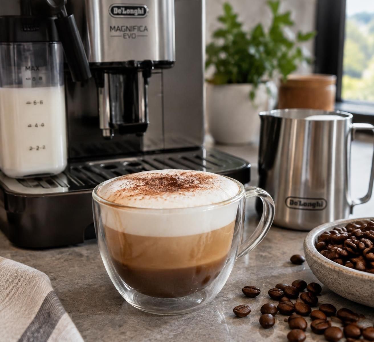 savourez un espresso parfait à la maison avec une machine à café à grains de’longhi : fraîcheur des grains, arômes intenses et simplicité d’utilisation.