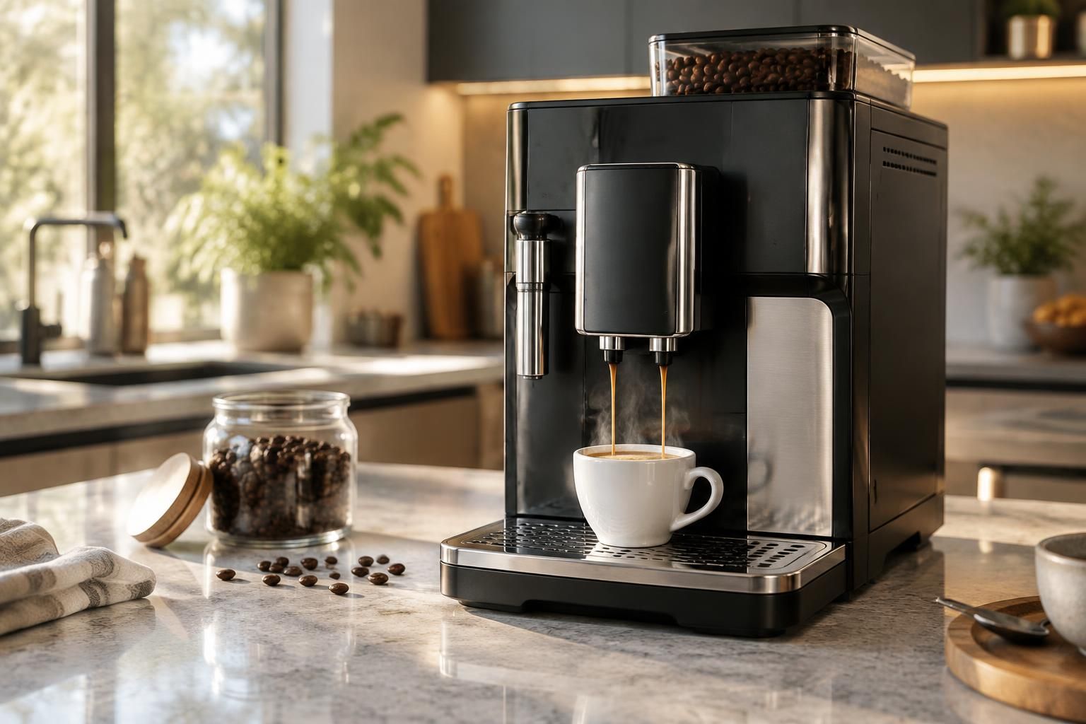 découvrez la machine à café à grains de’longhi et savourez chez vous un espresso fraîchement moulu, riche en arômes et préparé selon vos envies.